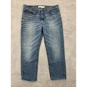 SIGNATURE LEVI STRAUSS Athletic 36x30 Denim Blue Jeans 5 Pocket Design